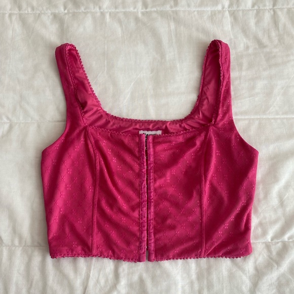 Princess Polly Pink Corset Top - Picture 1 of 5
